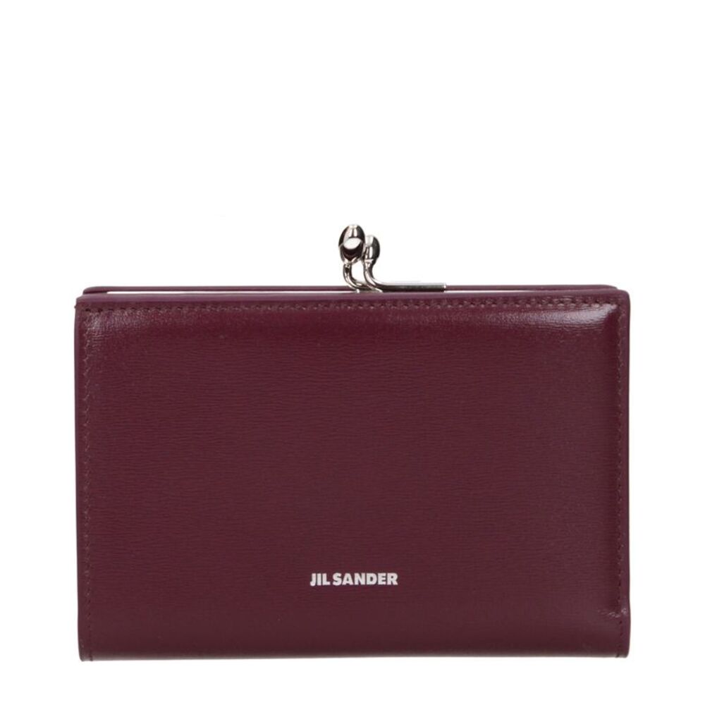 Jil Sander Red Leather Women's Wallet